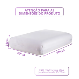 Kit 2 Travesseiros Nasa Viscorelax Perfil Alto com Memoria - 3
