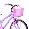 Bicicleta Infantil Feminina Aro 20 Alumínio Colorido + Kit Passeio e Cadeirinha FlexBikes Verde Água - 4