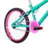 Bicicleta Infantil Feminina Aro 20 Alumínio Colorido + Kit Passeio e Cadeirinha FlexBikes Verde Água - 8