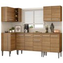 Ver imagem 3 de Armário de Cozinha Completa de Canto 293cm Rustic Emilly Open Madesa 01