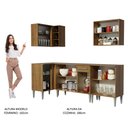 Ver imagem 7 de Armário de Cozinha Completa de Canto 293cm Rustic Emilly Open Madesa 01