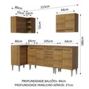 Ver imagem 4 de Armário de Cozinha Completa de Canto 293cm Rustic Emilly Open Madesa 01