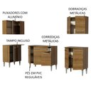 Ver imagem 5 de Armário de Cozinha Completa de Canto 293cm Rustic Emilly Open Madesa 01