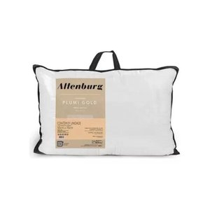 Travesseiro Altenburg Plumi Gold - Revestimento em Percal 180 Fios de Algodão - 50 X 70 Cm - Branco