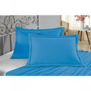 Ver imagem 4 de Porta Travesseiro Matelado Nobre 2 Peças Malha 100% Algodão - Turquesa