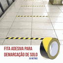 Ver imagem 4 de Fita Demarcação Solo Preta/ Amarela 856i/s 50mmx30m Adere Unico