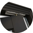 Ver imagem 5 de Porta Alumínio Camarão Lambril e.L25 Preto 70 Brimak