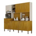 Ver imagem 2 de Armário de Cozinha Lira Plus 9 Portas 2 Gavetas Nicho Espaço para Microondas Mobilihouse