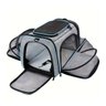 Bolsa para Gato Cao Cachorro Pet Transporte Expansivel Animal de Estimaçao Pequeno Porte Viagem Pass - 17