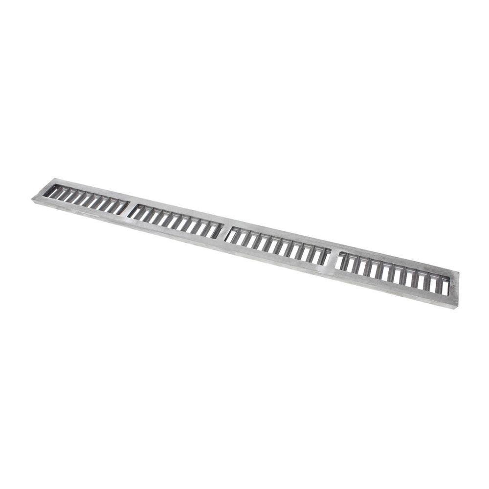 Ralo Grelha Linear Caixilho em Alumínio Escovado 20x100cm - 2