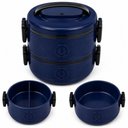 Ver imagem 1 de Marmita Térmica Unitermi 2 Andares com Divisória Plástico PP Azul 1,5L