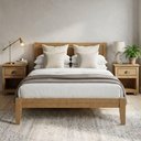 Ver imagem 2 de Cama Queen 2 Mesas de Cabeceira 1 Gaveta Madeira Macica Taeda Freijo Festra