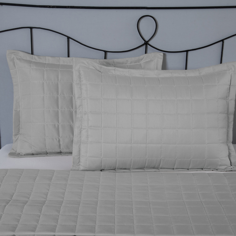 Porta Travesseiro Matelado 70x50 C/ Aba Americana 1 Pç Soft - Cinza