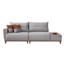 Ver imagem 4 de Sofá Living 3 Lugares Veludo com Mesa de Apoio Trento