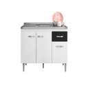 Ver imagem 2 de Balcão Gabriela s/Tampo 1,20 Branco/ Preto Flex - Vrk Comercio On-Line