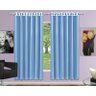 Cortina Voil com Corta Luz - 2,80M X 1,80M - Azul - Adomes - 1