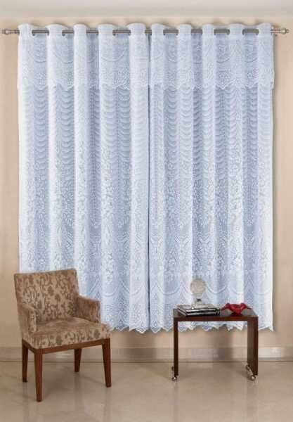 Cortina de Renda - Quarto e Sala - Brisa - Branco - 3,00M x 1,80M - para Varão - Cortilester