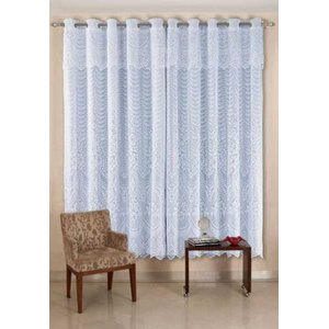Cortina de Renda - Quarto e Sala - Brisa - Branco - 3,50M x 2,60M - para Varão - Cortilester