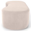 Ver imagem 2 de Kit Puff Redondo Lola e Puff Recamier Orgânico Orbit W01 Suede Bege - Lyam Decor