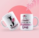 Ver imagem 2 de Canecas de Porcelana Personalizadas Alfabeto Evangelico Letra J