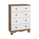 Ver imagem 2 de Cômoda Infantil 4 Gavetas 100% MDF Mimo Espresso Móveis