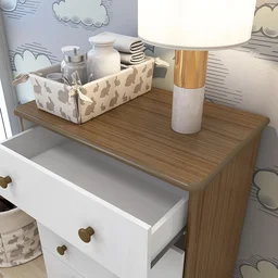 Cômoda Infantil 4 Gavetas 100% MDF Mimo Espresso Móveis - 5