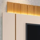 Ver imagem 6 de Painel Tv 55 180cm Bancada Suspensa Illusion Off-cinamomo - Hb Móveis