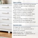 Ver mais imagens de Cômoda 4 Gavetas e 1 Porta Sapateira Flora Branco
