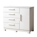 Ver imagem 2 de Cômoda 4 Gavetas e 1 Porta Sapateira Flora Branco
