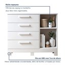Ver imagem 4 de Cômoda 4 Gavetas e 1 Porta Sapateira Flora Branco