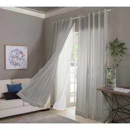 Cortina Voil - Santorini - 4,00M x 2,50M - Fendi - para Varão - Adomes - 1