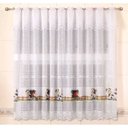 Ver imagem 1 de Cortina de Renda - Copa e Cozinha - Bartolini - Vaquinha - 2,20M x 1,50M - para Varão - Cortilester