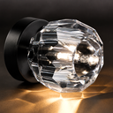 Ver mais imagens de Lustre Plafon Teto 13cm Cristal Vidro Flowers Metal Preto Led G9 Gimpo Kjgd-021-black