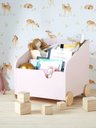 Ver imagem 3 de Livreiro Carrinhos Infantil Ravi Rosê 100% Mdf Woodcore