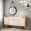Ver imagem 6 de Kit Aparador 04 Portas Havana com Cristaleira Luma B01 Off White Cinamomo - Lyam Decor