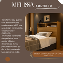 Ver imagem 5 de Cabeceira Box de Solteiro Melissa 90cm Quarto com Nicho e Prateleira Colchao Box Solteiro Nature
