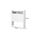 Ver imagem 4 de Cabeceira Box de Solteiro Melissa 90cm Quarto com Nicho e Prateleira Colchao Box Solteiro Nature