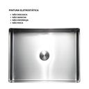 Ver imagem 5 de Cuba Retangular Banheiro Inox 304 Escovada com Válvula Click