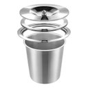 Ver imagem 4 de Cesto Lixeira Pia Cozinha Embutir 3 L Inox 304 Não Enferruja