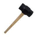 Ver imagem 1 de Marreta Cabo de Madeira Lixado Encerado Cunha Madeira 10kg Minasul