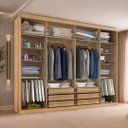 Ver imagem 3 de Guarda Roupa Casal Tonielque Valencia 6 Portas 6 Gavetas