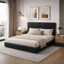 Ver imagem 3 de Cama Flutuante Infinity Casal 140cm Estofada em Coríssimo Premium - Preto