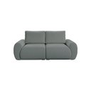 Ver imagem 2 de Sofá Living 3 Lugares Chenille Cinza Escuro Tec.2303 Murale 200cm Yescasa