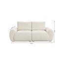Ver imagem 3 de Sofá Living 3 Lugares Chenille Cinza Escuro Tec.2303 Murale 200cm Yescasa