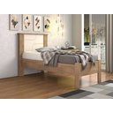 Ver imagem 1 de Cama Solteiro Perola Conquista Amendoa Off