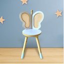 Ver imagem 1 de Cadeira de Borboleta Azul com Palha Indiana Mod. 4