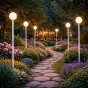 Ver imagem 5 de Kit 2 Postes Luminária para Jardim Alumínio 1,89m Iluminação Externa Global Dital Branco sem