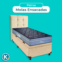 Ver imagem 4 de Cama + Bau Perola e Colchão Molas Ensacadas Solteiro - Petrus Paropas + Cabeceira