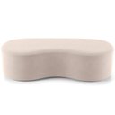 Ver imagem 3 de Puff Decorativo Orgânico para Living Quarto 140cm Orbit W01 Suede Bege - Lyam Decor