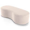 Ver imagem 1 de Puff Decorativo Orgânico para Living Quarto 140cm Orbit W01 Suede Bege - Lyam Decor